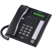 KX-T7731-B Panasonic Refurbished Advanced Hybrid Proprietary Telephone 1-Line Backlit LCD Speakerphone Black