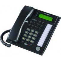 KX-T7736-B Panasonic Advanced Hybrid Proprietary Telephone 3-Line Backlit LCD Speakerphone KX-T7736B Black